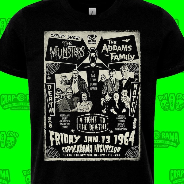 Munsters Vs. Addams Family T-Shirt