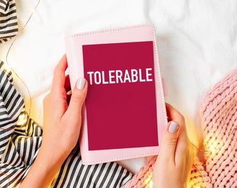Magenta &#39;Tolerable&#39; Valentines Card