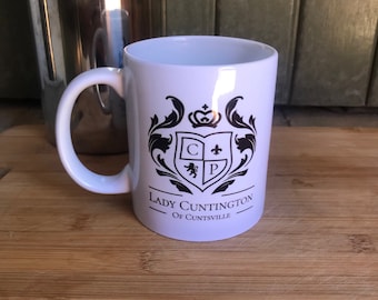 Lady Cuntington Personalised Initial Mug