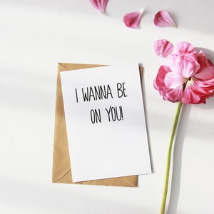 Je veux être sur vous Valentines Card
