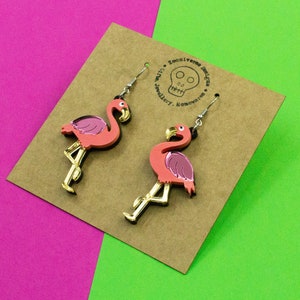 Flamingo Acrylic Earrings