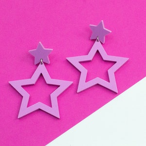 Star Cut out earrings