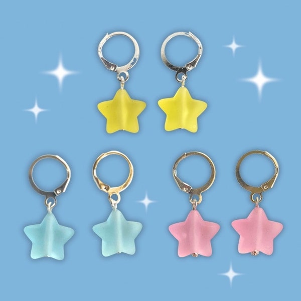 Pastel Star Earrings