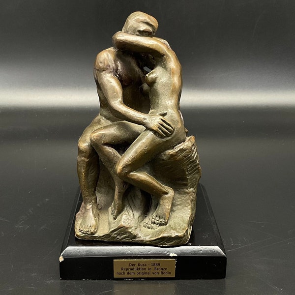 Der Kuss-1889 Reproduktion in Bronze nach dem Original von Rodin