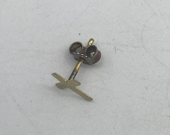 333er Gold Ohrstecker mit Kreuz