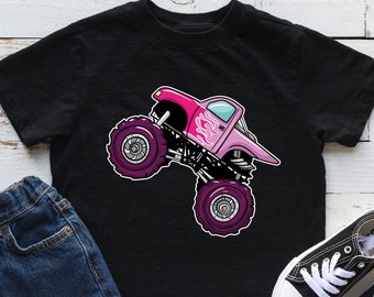 Monster Truck Girl Kids Shirt, Monster Truck Gift, Monster Truck Shirt for Girls, Longsleeve, Youth, Infant, Hoodie