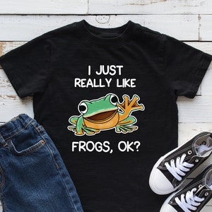 I Just Really Like Frogs Kids Shirt Frog Youth Shirt Frog - Etsy