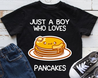 Just A Boy Who Loves Pancakes Kids Shirt, Pancake Youth Shirt, Pancake Lover Gift, Infant, Hoodie