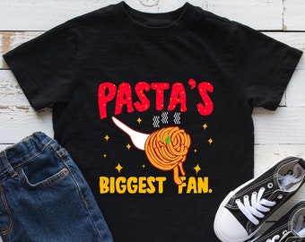 Pasta's Biggest Fan Kids Shirt, Pasta Youth Shirt, Pasta Lover Gift, Bodysuit, Infant, Hoodie