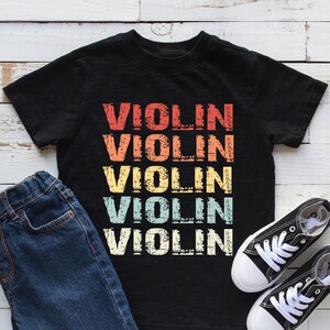 Violin Retro Repeat Kids Shirt, Violin Youth Shirt, Violin Lover, Violinist Gift, Infant, Hoodie