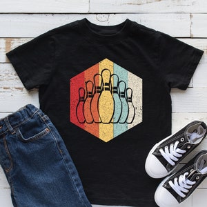 Retro Bowling Silhouette Shirt, Bowling Lover, Bowler Gift, Longsleeve, Youth, Infant, Hoodie