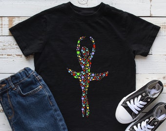 Ballerina Silhouette Kids T Shirt, Ballerina Nutcracker, Ballet Dancing, Ballet Dancer Recital, Gift, Longsleeve, Youth, Infant, Hoodie