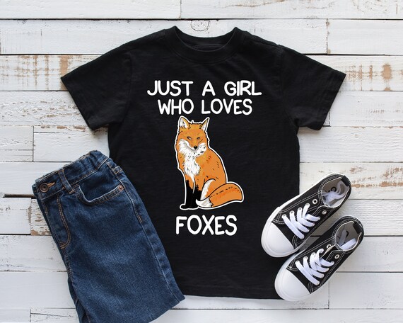 Fox Youth Shirt Infant Bodysuit Just A Girl Who Loves Foxes Kids Shirt Fox Lover Gift Hoodie