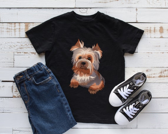 High-Rise Leggings with Pockets - Yorkshire Terrier (Yorkie