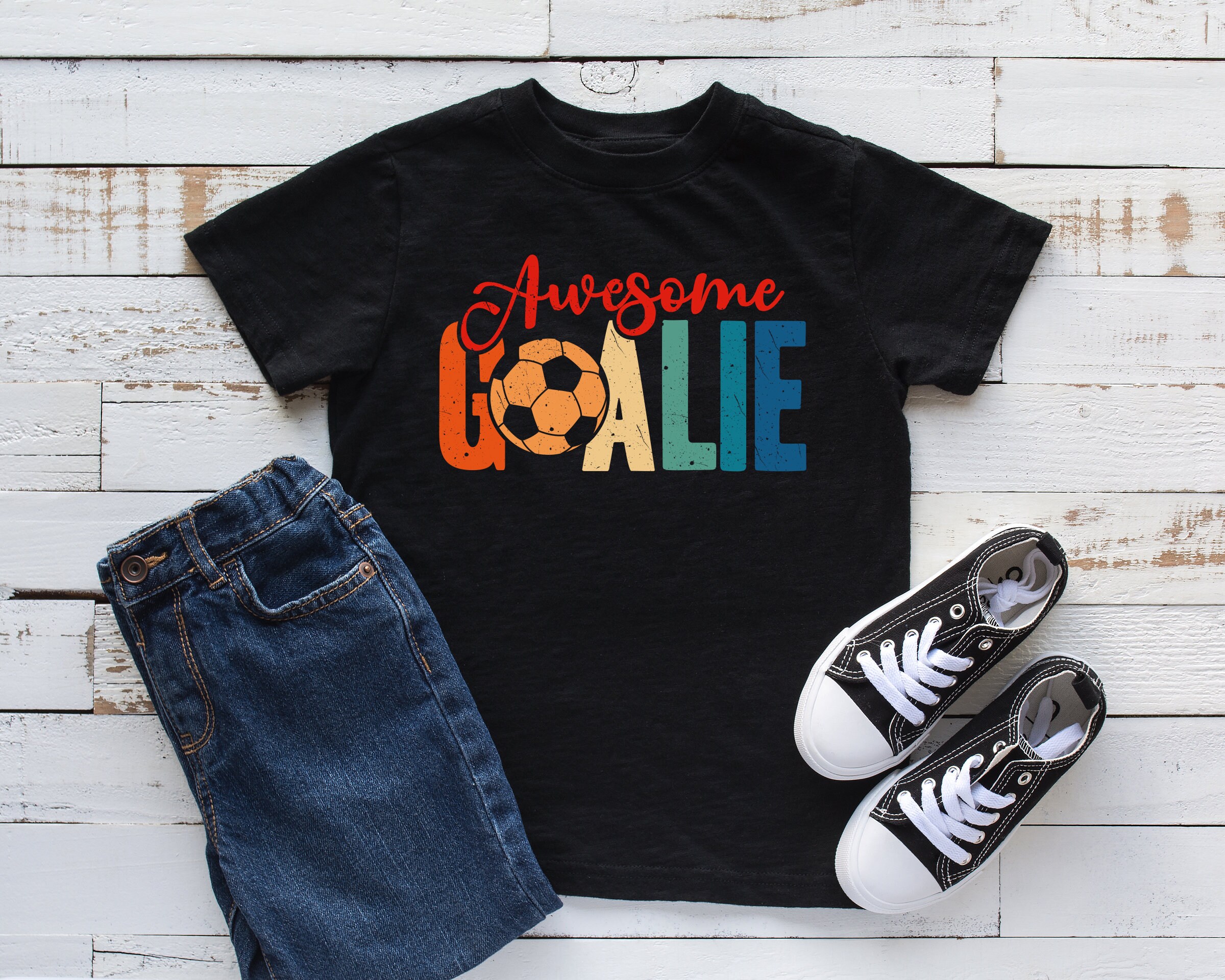 Awesome Goalie Kids Shirt Soccer Youth Shirt Soccer Player | Etsy