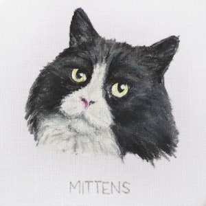 Personalised painted pet portrait embroidery hoop art, loss of dog memorial gift for a dog lover image 6