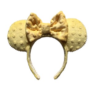 Yellow Polka Dot Velvet Mouse Ears