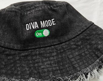 Washed Bucket Hat, Custom Logo Hats, Womens Sun Hat, Cool Girl Gifts, Cotton/Denim Cap, Bachelorette Party Favors  26031101