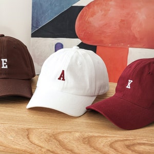 Gorras con iniciales personalizadas, gorra unisex bordada, gorra personalizada para papá, gorras con monograma para mujer, gorras con monograma, regalos para amigos 24072502