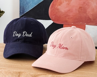 Casquette de baseball personnalisée, chapeau de maman de chien, cadeau de papa de chien, casquette brodée de chapeau vintage, casquette de baseball, cadeaux personnalisés de parent d'animal de compagnie 24060702
