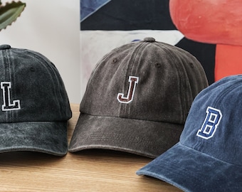 Custom Initials Hat, Embroidered Cap, Monogrammed Cap, Personalized Name Hat, Party Gift, Monogram Baseball Cap, Women Monogram Hat 24080102