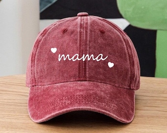 Custom Mama Hat, Embroidered Mom Hat, I Love Mama Hat, Moms  display picture 3