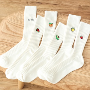 Calcetines personalizados, calcetines de algodón suave, calcetines con nombre personalizado, calcetines de vestir para hombre bordados, calcetines unisex personalizados, calcetines con monograma 24072301