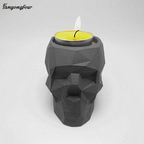 Silicone Mold Crown Skull Halloween Decoration Candle Holder Mold Diy Making