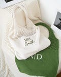 Crochet Bag, Beach Tote Bag, Embroidered Bags, Bachelorette Party Favors, Gift for Women, Knit Bag, Summer Bag, Shoulder Bag 25052001