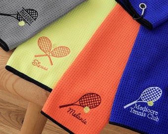 Personalisiertes Tennistuch, personalisiertes Tennisgeschenk, personalisiertes Geschenk für sie, Geschenk für Tennismama, Geburtstagsgeschenkideen, personalisiertes Tennistuch 25060602
