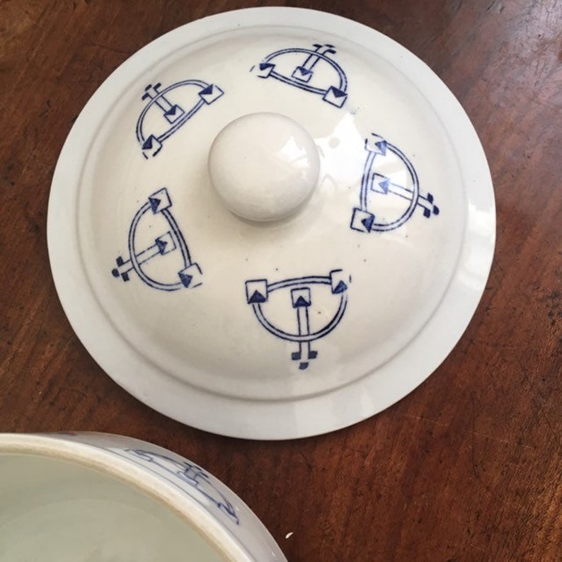 French Vintage Saintuze Stoneware Pot / Vintage Terrine Pot / Etsy