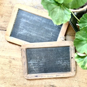 Vintage Chalk Board Writing Slate Blackboard French School