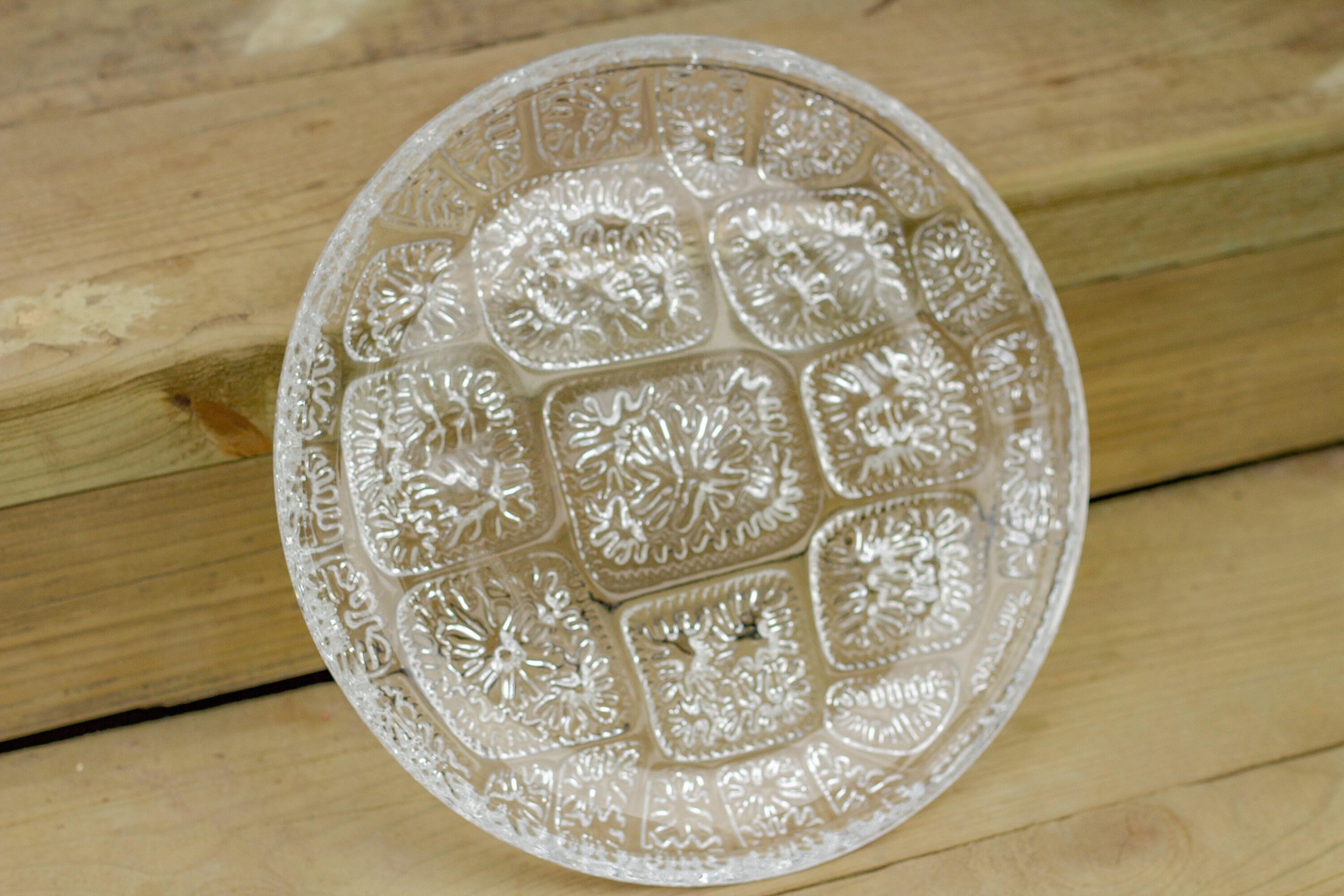 Vintage Diamond Crystal Large Serving Platter waterford Etsy