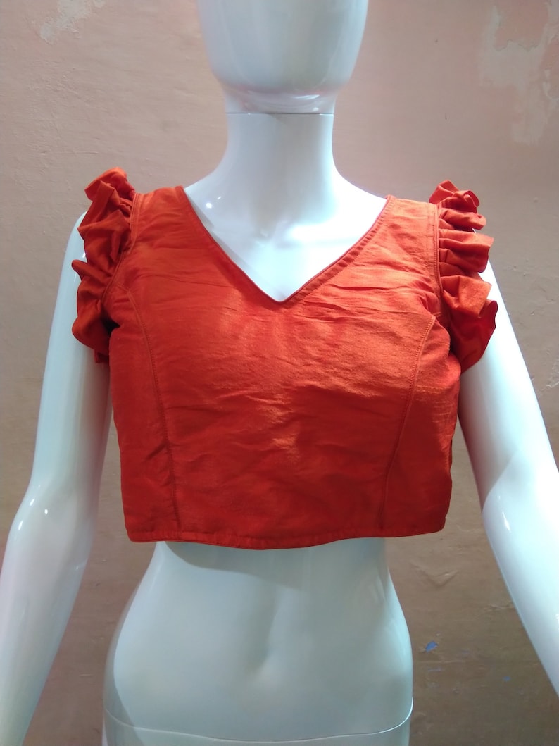 blouse frill baju