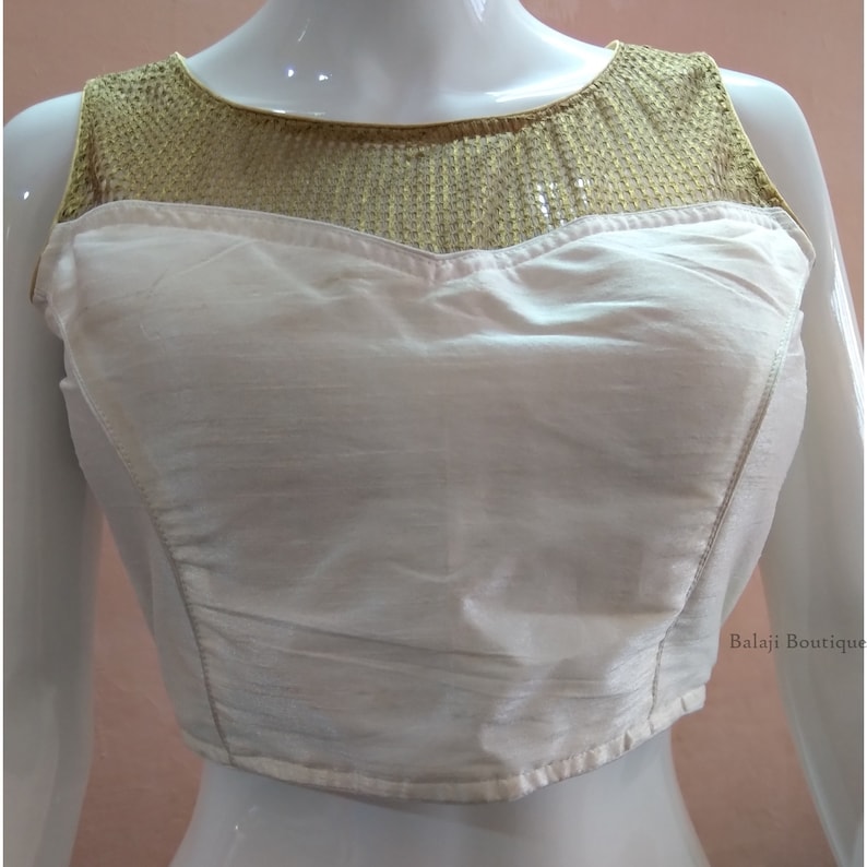 Beautiful Readymade White Saree Blouse For Women Readymade Choli Blouse Partywear Blouse Fancy Blouse Blouse Choli Sari Blouse 1pcs