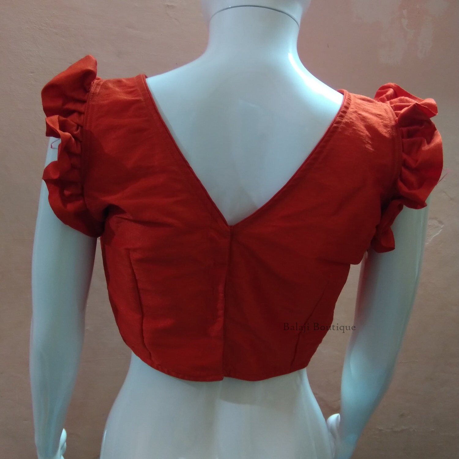 Readymade Saree Blouse With Latest Frill Pattern Fancy Sari Etsy