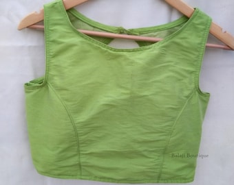 Readymade Saree Blouse: Dupion Silk Padded Saree Top