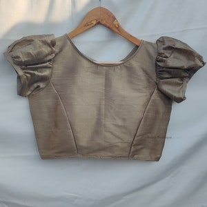 Wedding Wear Sari Blouse, Readymade Blouse, Indian Saree Blouse, Women Crop Top, Boatneck Blouse, Puff Sleeves Blouse, Bollywood Blouse