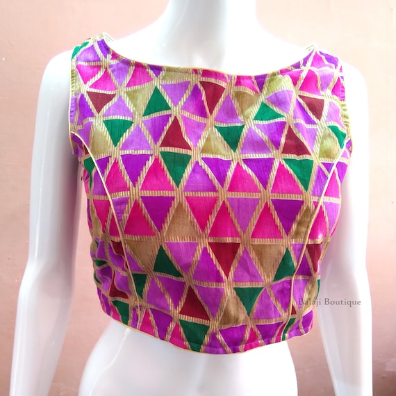 Readymade Multicolor Boatneck Saree 