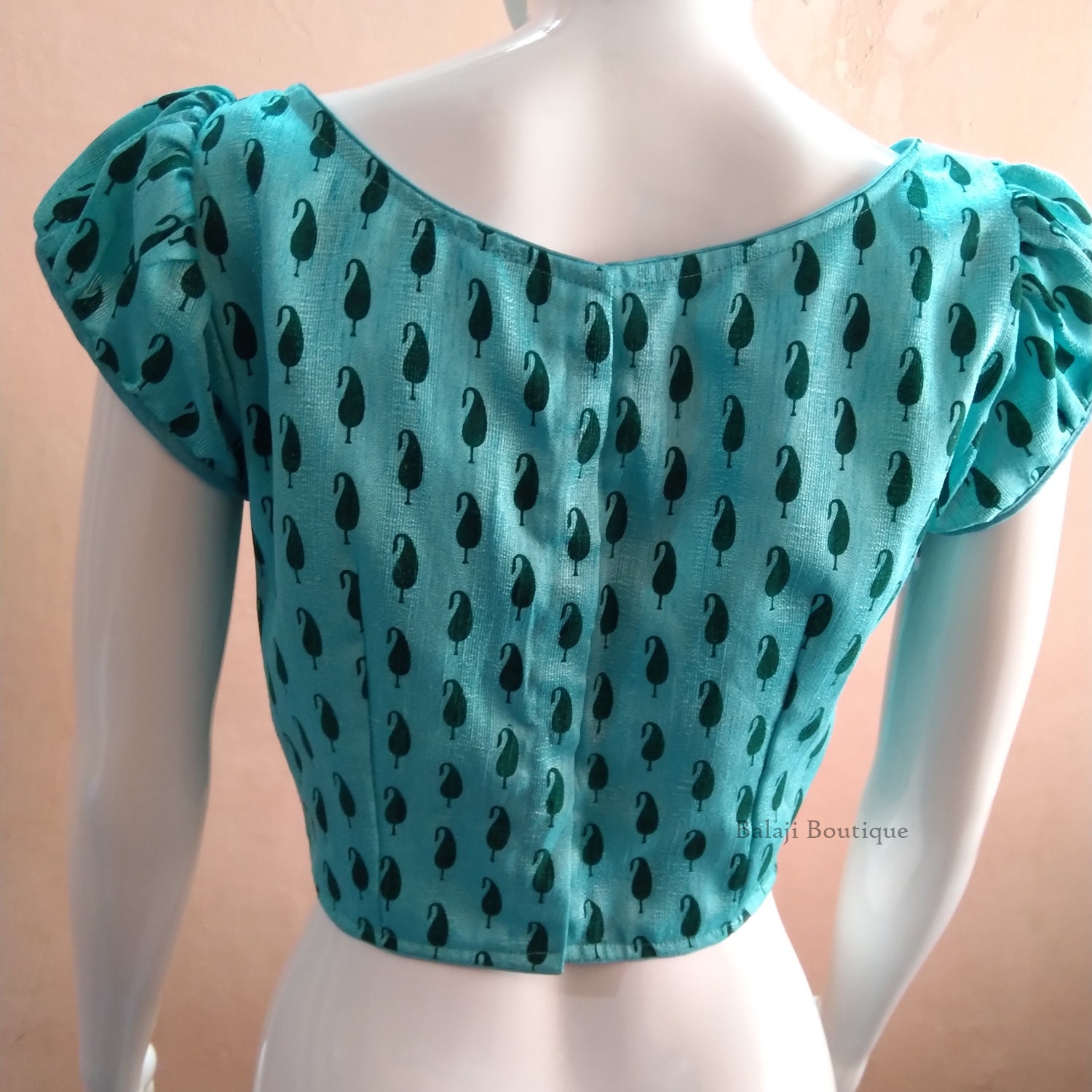 Made to Order Puff Sleeves Blouse Bollywood Blouse Indian Etsy UK