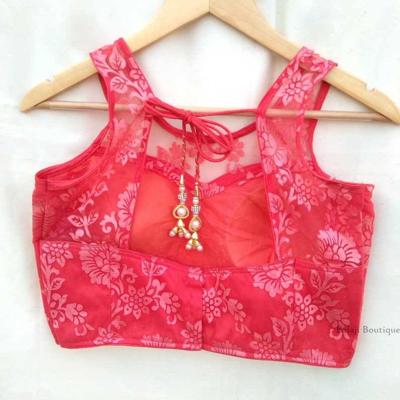 Bridesmaid Collection Indian Saree Blouse For Bridal Readymade Saree Blouse With Flower Net Bollywood Sari Blouse Women Blouse Choli