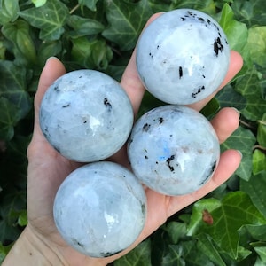 Bulk Wholesale Rainbow Moonstone Sphere, Polished Moonstone, Large Rainbow Moonstone, Crystal Ball, Rainbow Moonstone Ball,