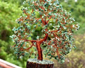 Green Jade Copper Tree: Feng Shui Tree of Life Decor For Luck Success