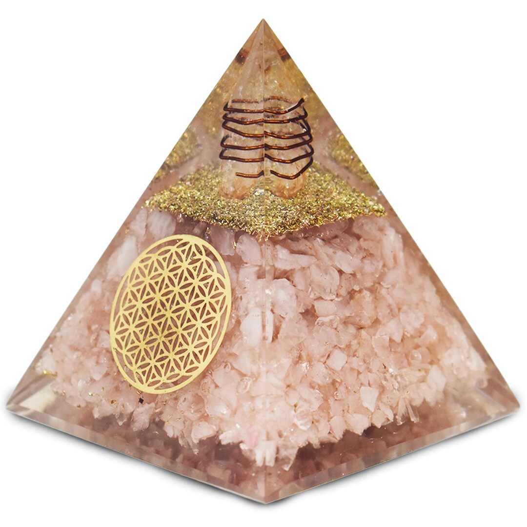 Rose Quartz Orgone Nubian Pyramid - Love, Harmony & Emotional Healing ...