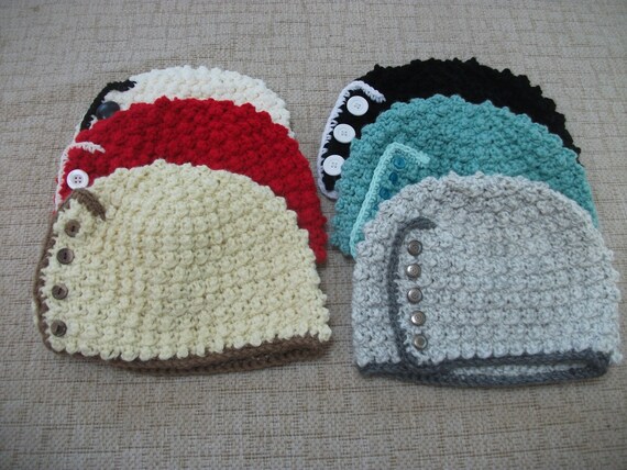 popcorn stitch hat