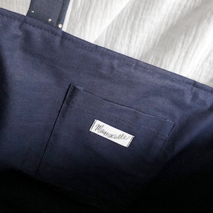 Shopper Tasche aus Cord, verschiedene Farben, personalisiert mit Buchstabe oder Name Tragetasche handmade Einkaufstasche Bild 5