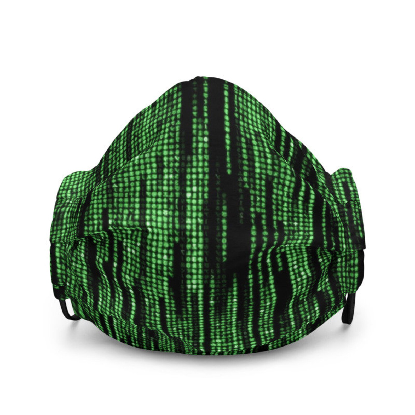 Matrix Code Premium Face Mask Made USA Adjustable Washable Etsy