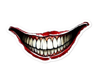 Joker Smile Tattoo Etsy