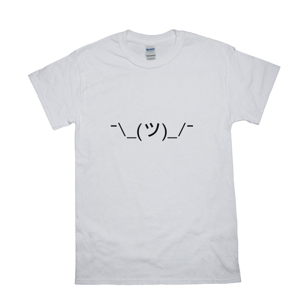 Shrugs Keyboard Key Strokes Geek Old Skool Emoji Unisex Etsy