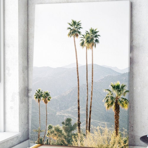 Palm Springs California Canvas Art Palm Springs Wall Art Etsy